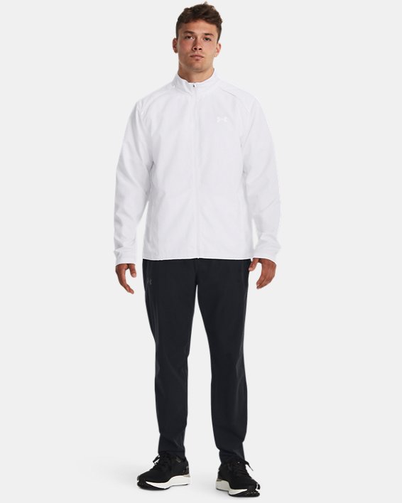 Men's UA Launch Jacket, White, pdpMainDesktop image number 2